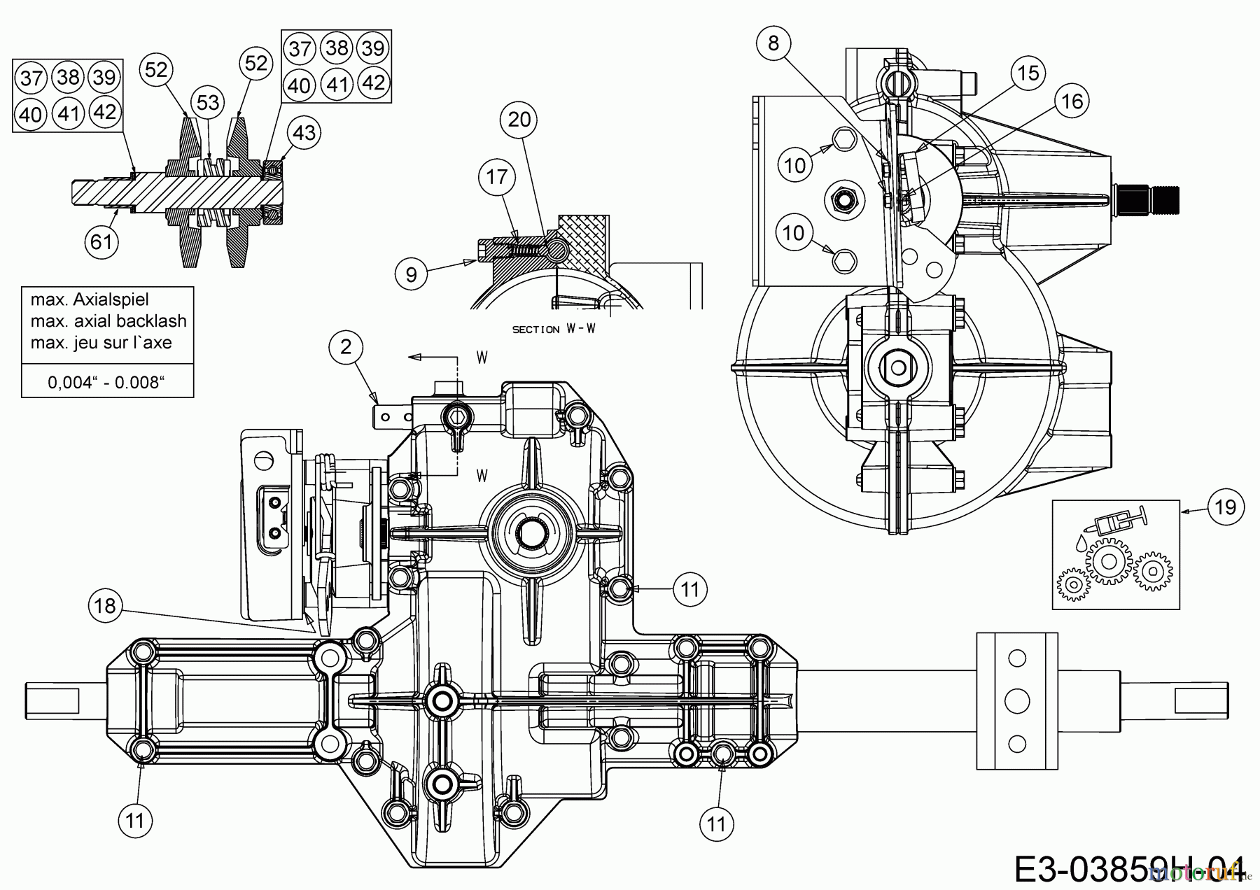  MTD Rasentraktoren MTD 92 13A7765E600 (2020) Getriebe 2