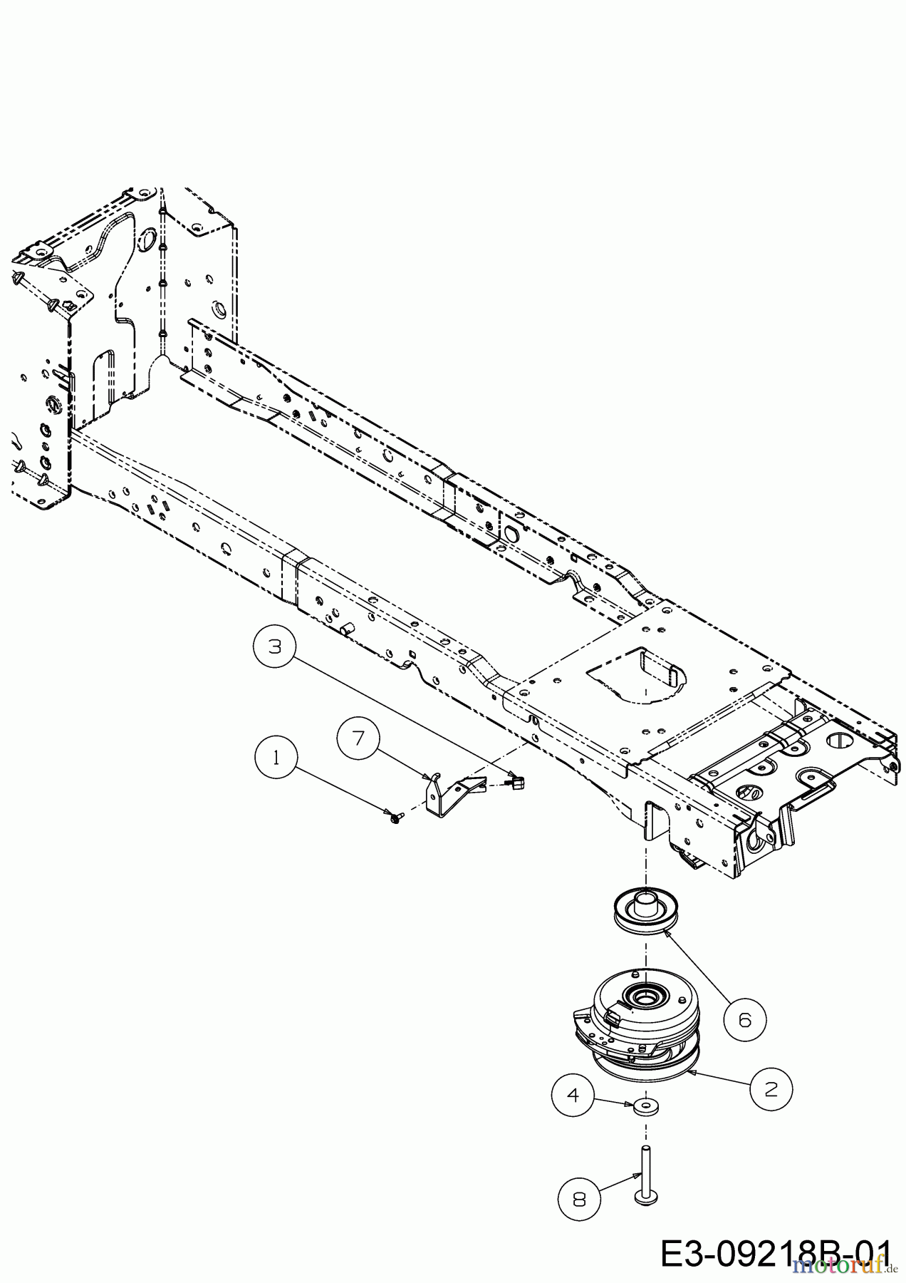  Black Edition Rasentraktoren 285-117 TWIN KH 13AFA1KT615 (2021) Elektromagnetkupplung, Motorkeilriemenscheibe