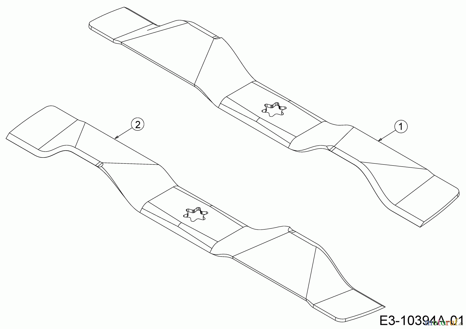  MTD Zubehör Zubehör Garten- und Rasentraktoren Mulchmesser für A Serie (NX-15) mit Mähwerk B (37