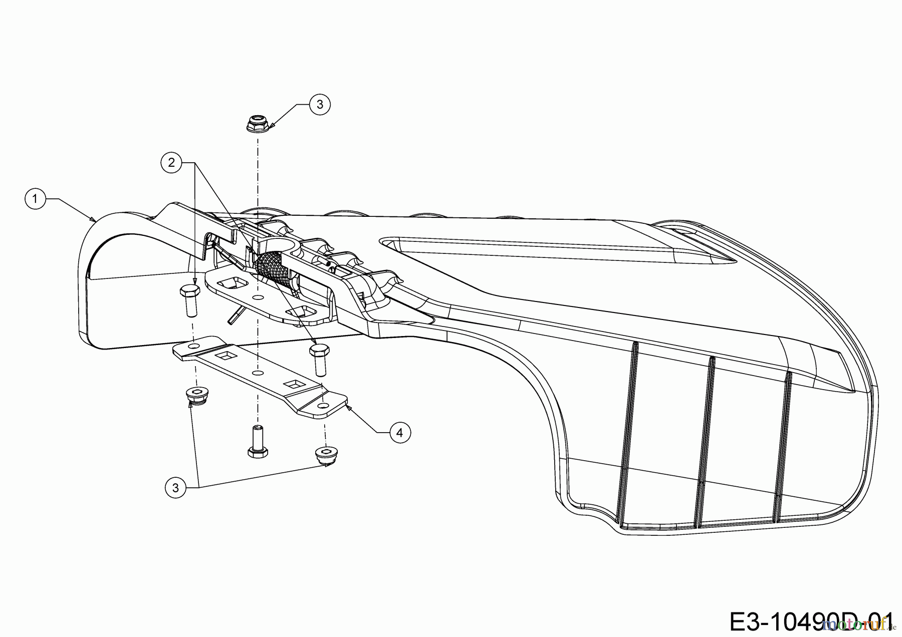  Verts Loisirs Rasentraktoren VL 117 H 13BTA1KT617 (2022) Deflektor