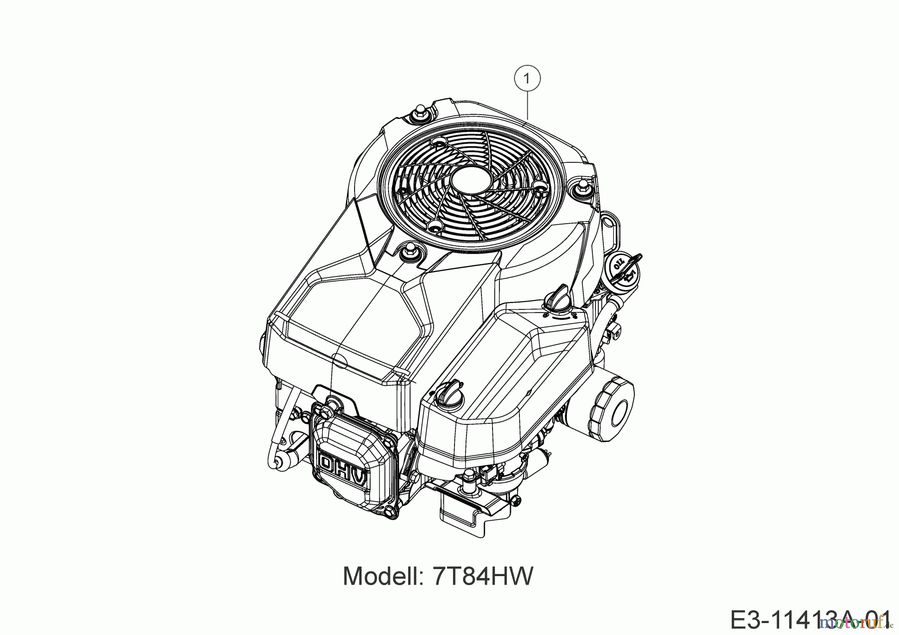  MTD Rasentraktoren MTD 92 13A7765E600 (2020) Motor