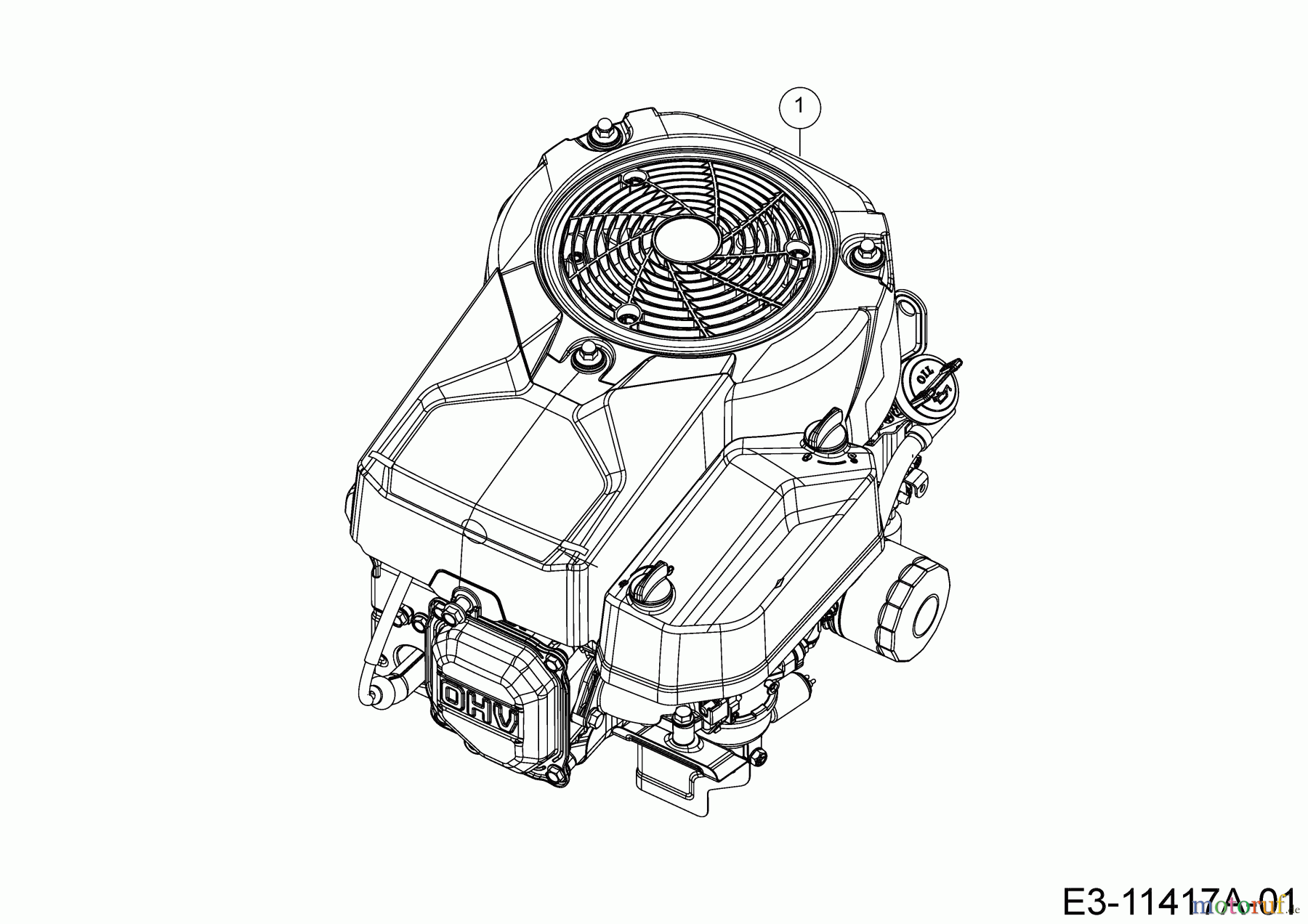  Bricolage Rasentraktoren INV A13092 AB 13BH76SE648 (2021) Motor B&S