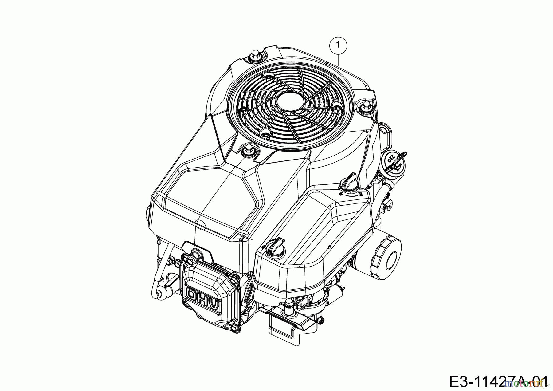  MTD Rasentraktoren ANTHRACITE POWER 76 13AH76KC676 (2021) Motor