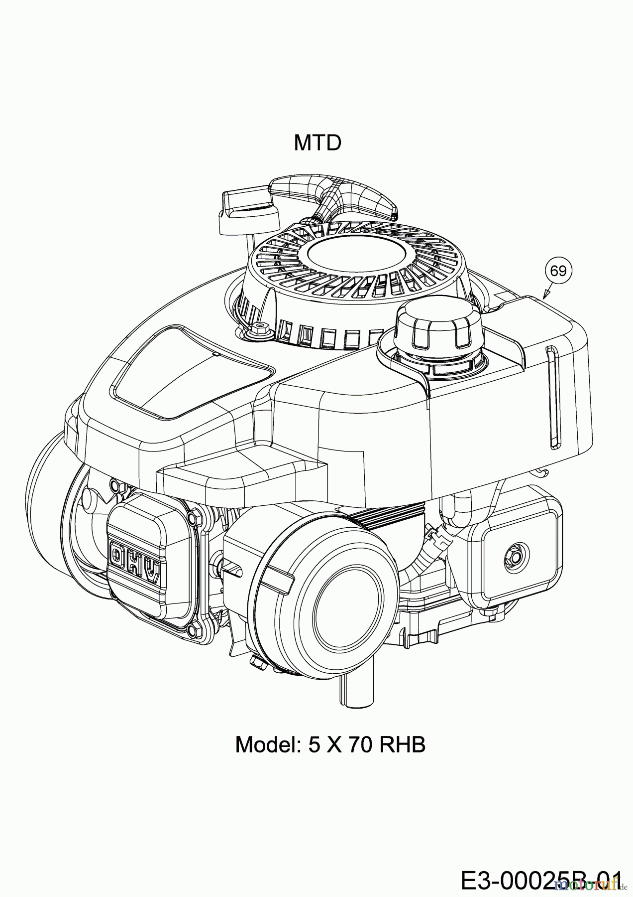  Cub Cadet Motormäher mit Antrieb XM1 ER53 12B-ZAJ4603 (2020) Motor MTD