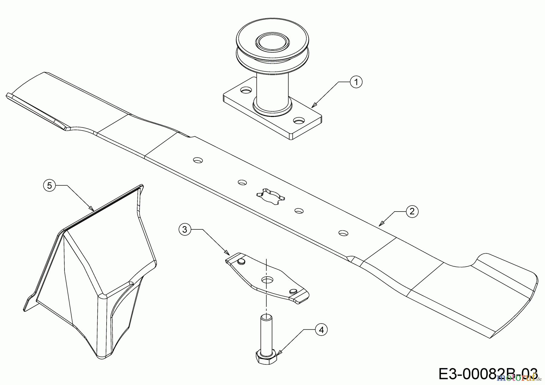  Cub Cadet Motormäher mit Antrieb LM3 DR53ES 12CCPVS7603 (2020) Messer, Messeraufnahme, Mulchstopfen