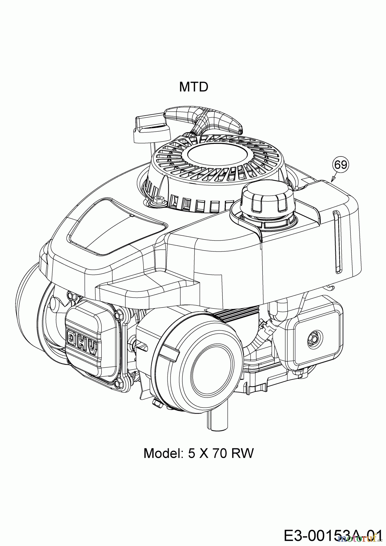  Cub Cadet Motormäher mit Antrieb LM3 ER53 12AQC6J4603   (2020) Motor MTD