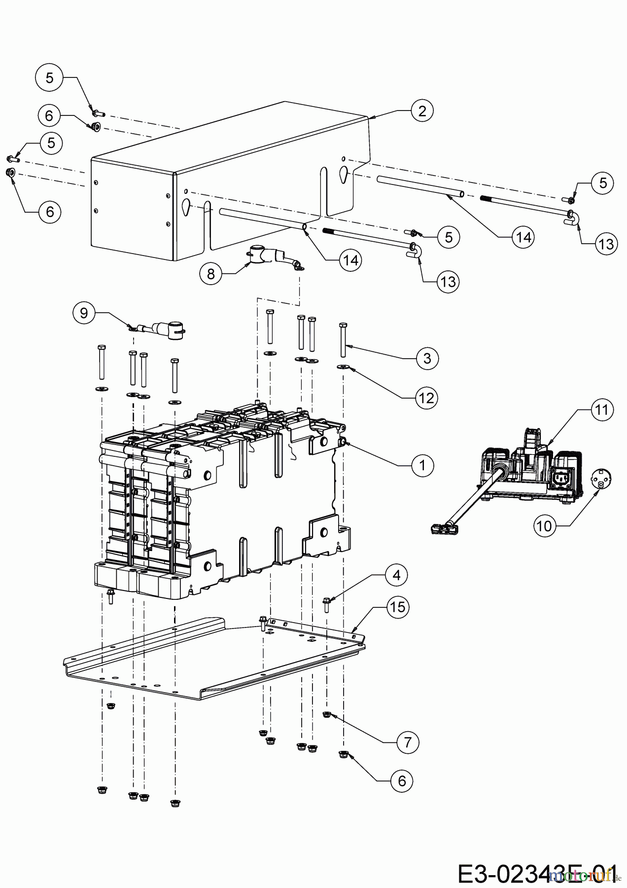  Cub Cadet E-Rasentraktoren XT2 ES107 33ABA7CS603 (2020) Batterie