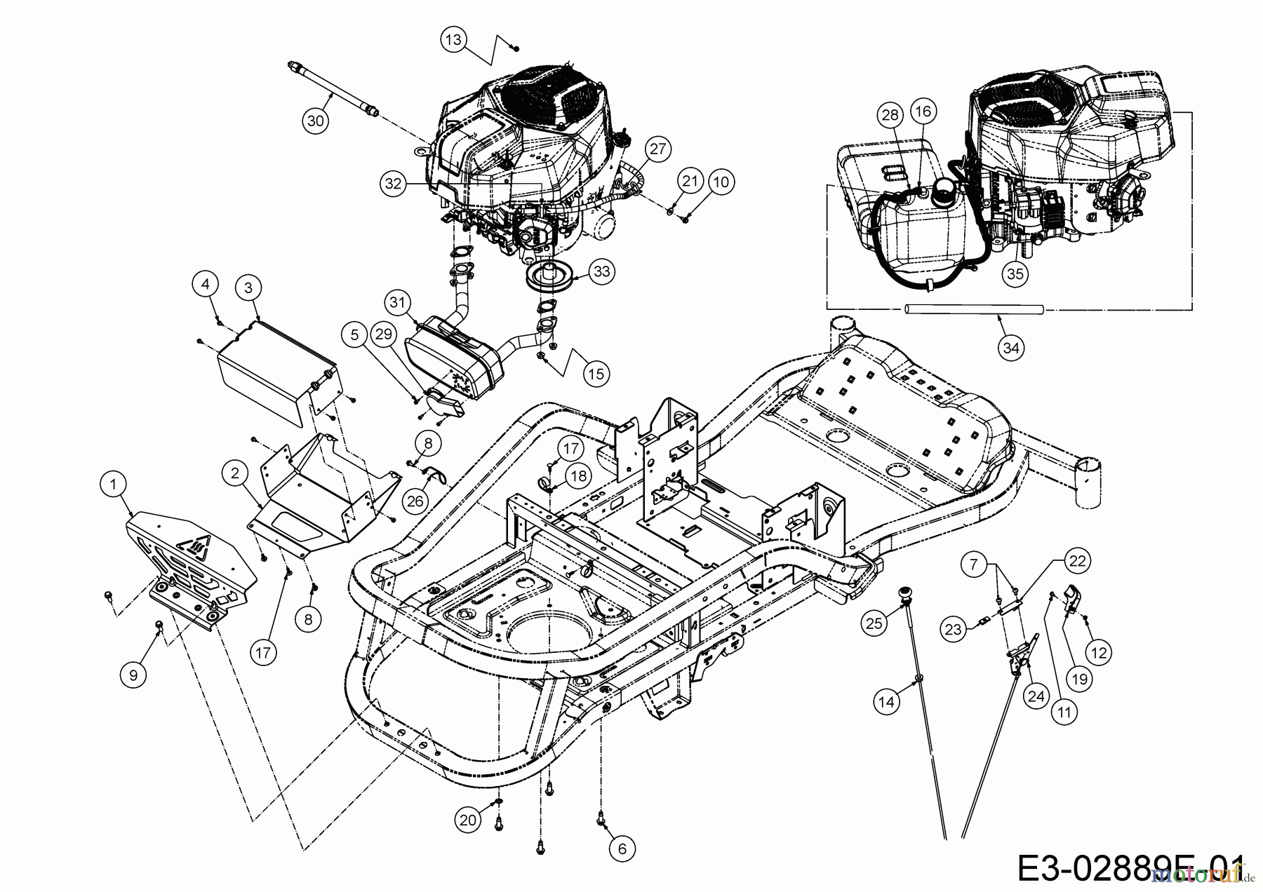  Cub Cadet Zero Turn XZ5 L107 17AAEACS603 (2020) Choke- und Gaszug, Motorzubehör