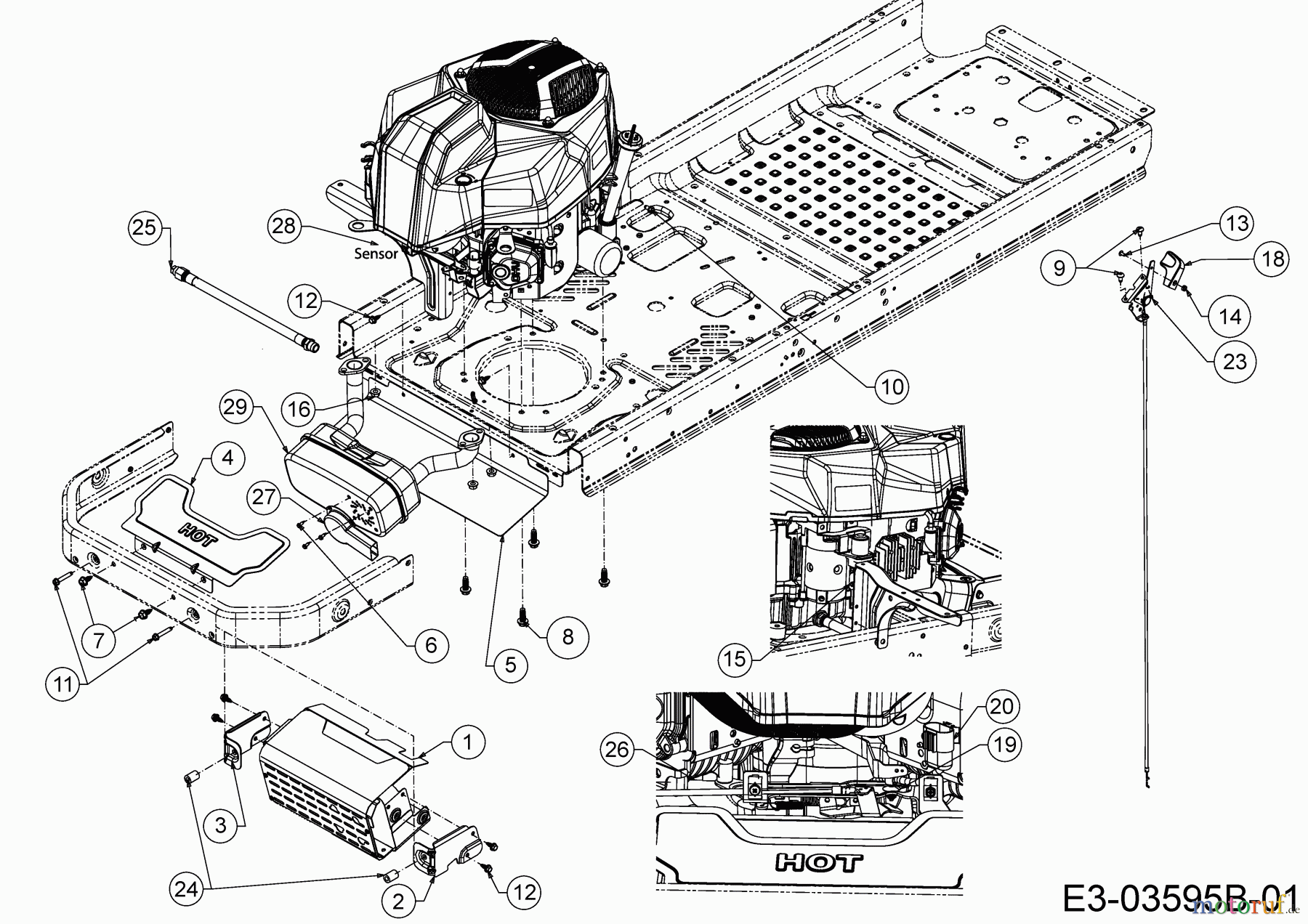  Cub Cadet Zero Turn XZ2  107I 17AWCBYS603  (2019) Motorzubehör