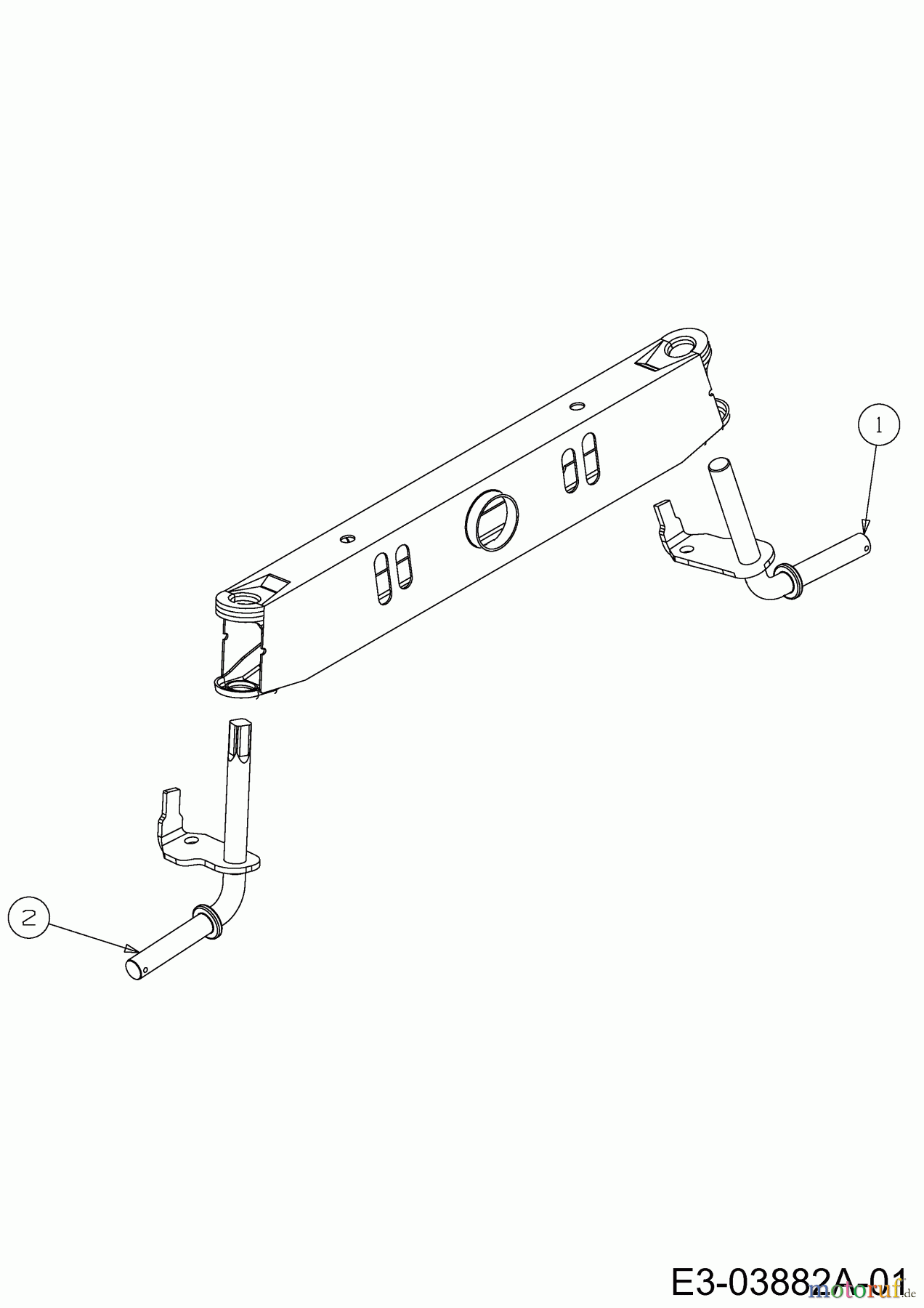  Cub Cadet Rasentraktoren LT1 NR76 13A776DC603  (2019) Achsschenkel