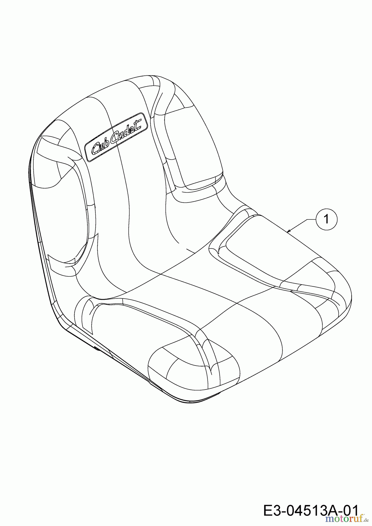  Cub Cadet Rasentraktoren XT1 OR106 BS 13ALA1CR603  (2019) Sitz