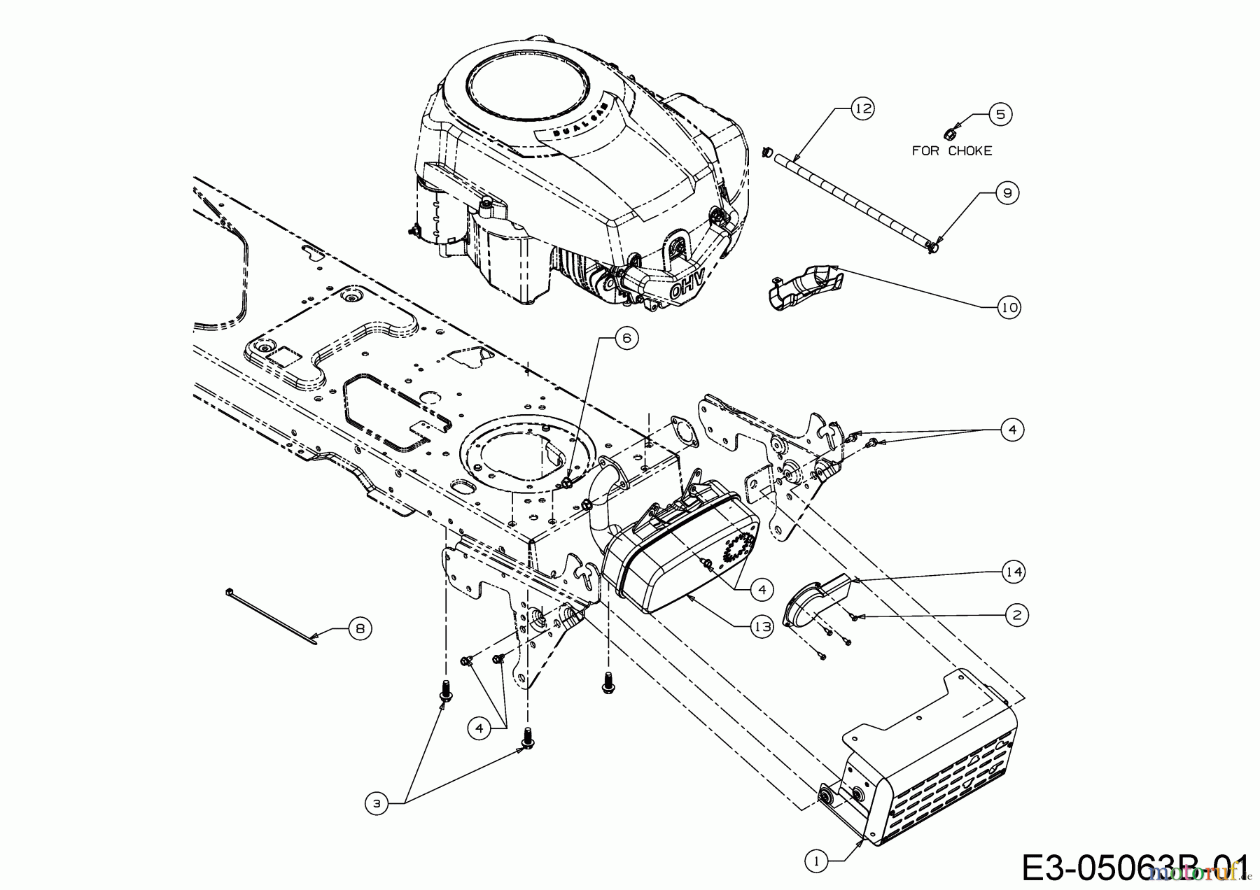  Cub Cadet Rasentraktoren LT3 PS107K 13AV79DG603  (2020) Motorzubehör