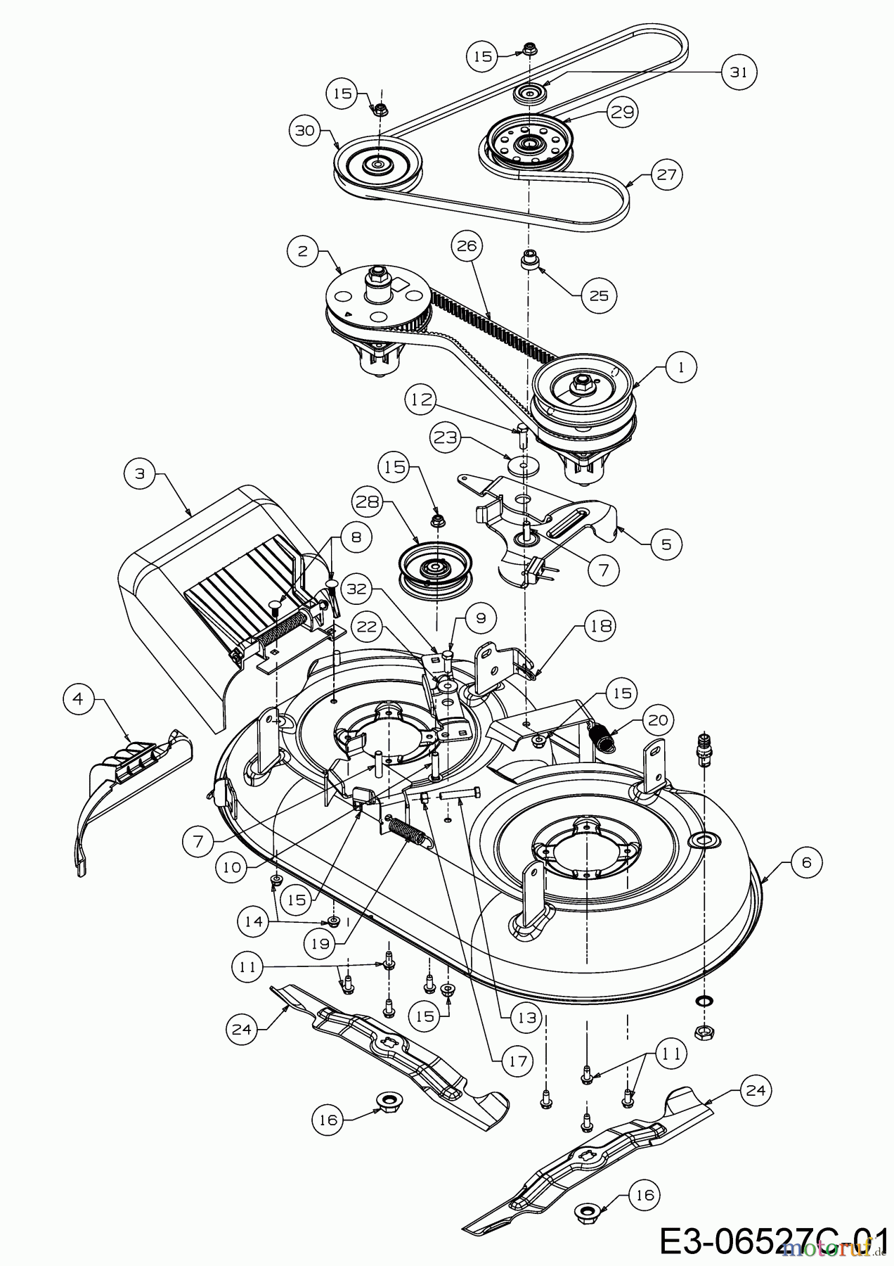  Cub Cadet Motormäher mit Antrieb XM3 KR84ES 12AE764U603 (2020) Mähwerk