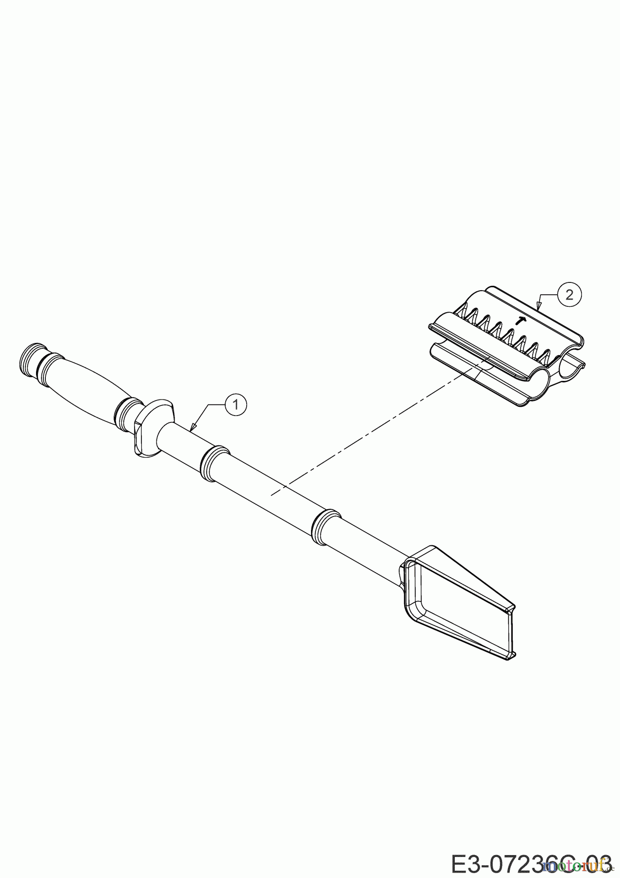  Cub Cadet Schneefräsen 221 LHP 31AR2T6D603  (2020) Reinigungswerkzeug