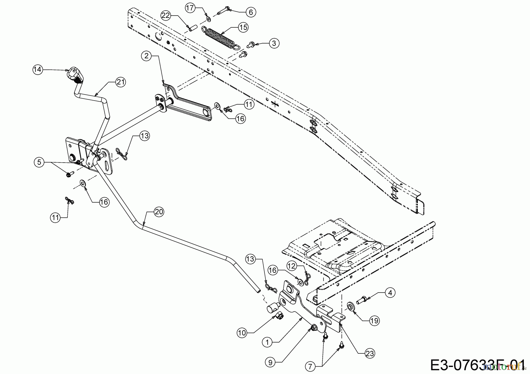  Cub Cadet E-Rasentraktoren LR2 ES76 33AA27JD603 (2020) Mähwerksaushebung