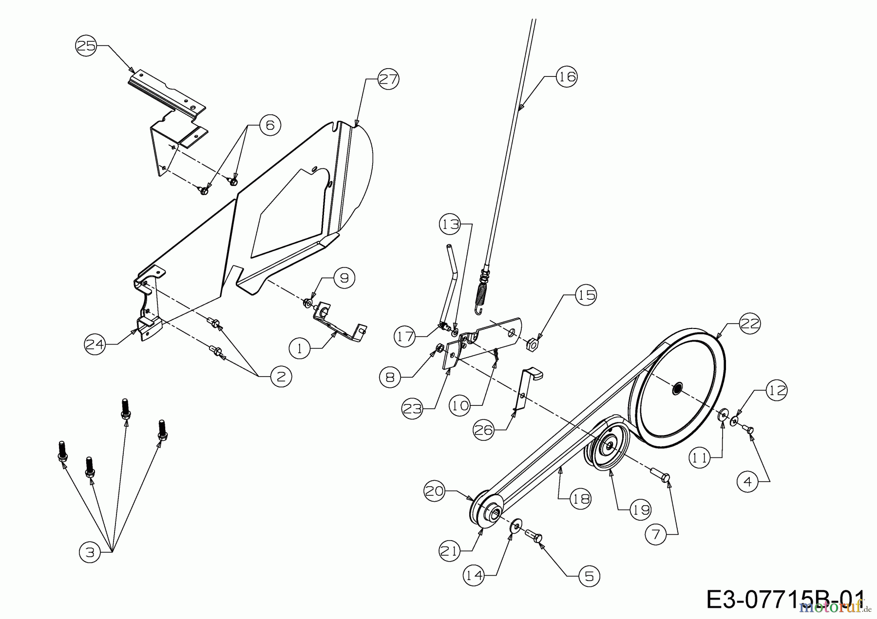  Cub Cadet Motorhacken XC3 F46 21BB45M8603  (2020) Bowdenzug, Keilriemenantrieb