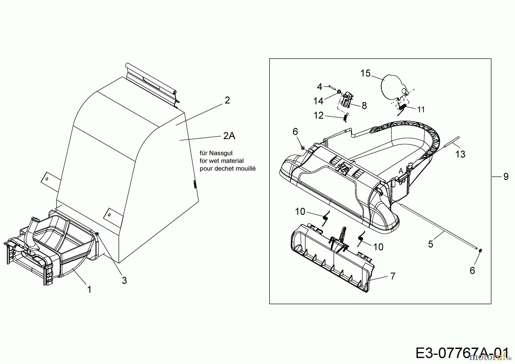  Cub Cadet Laubsauger mit Häckselfunktion CSV 060 24A-06MP603  (2019) Saugdüse, Fangsack