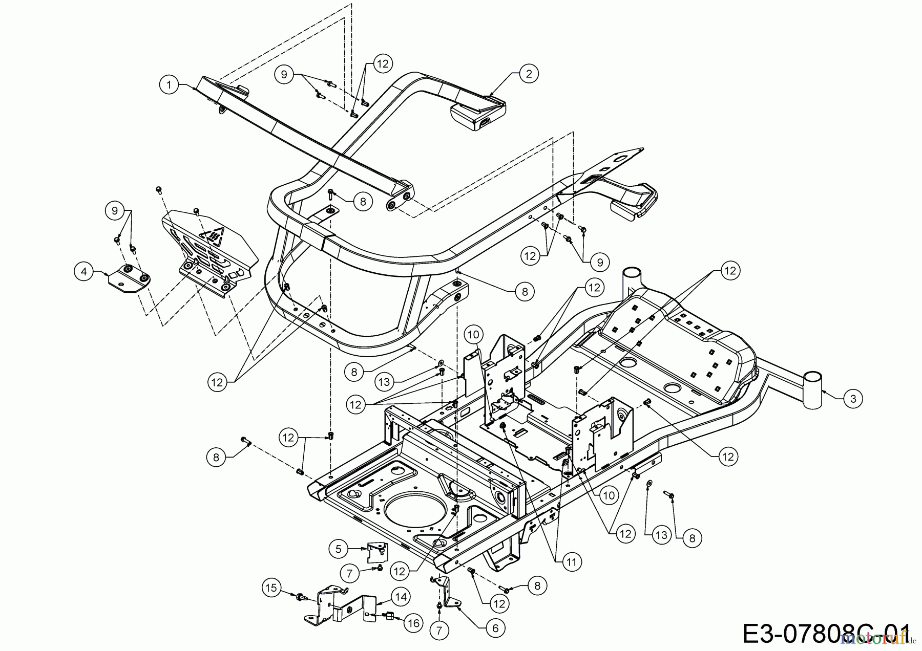  Cub Cadet Zero Turn XZ5 L137 17AIEACI603 (2020) Rahmen