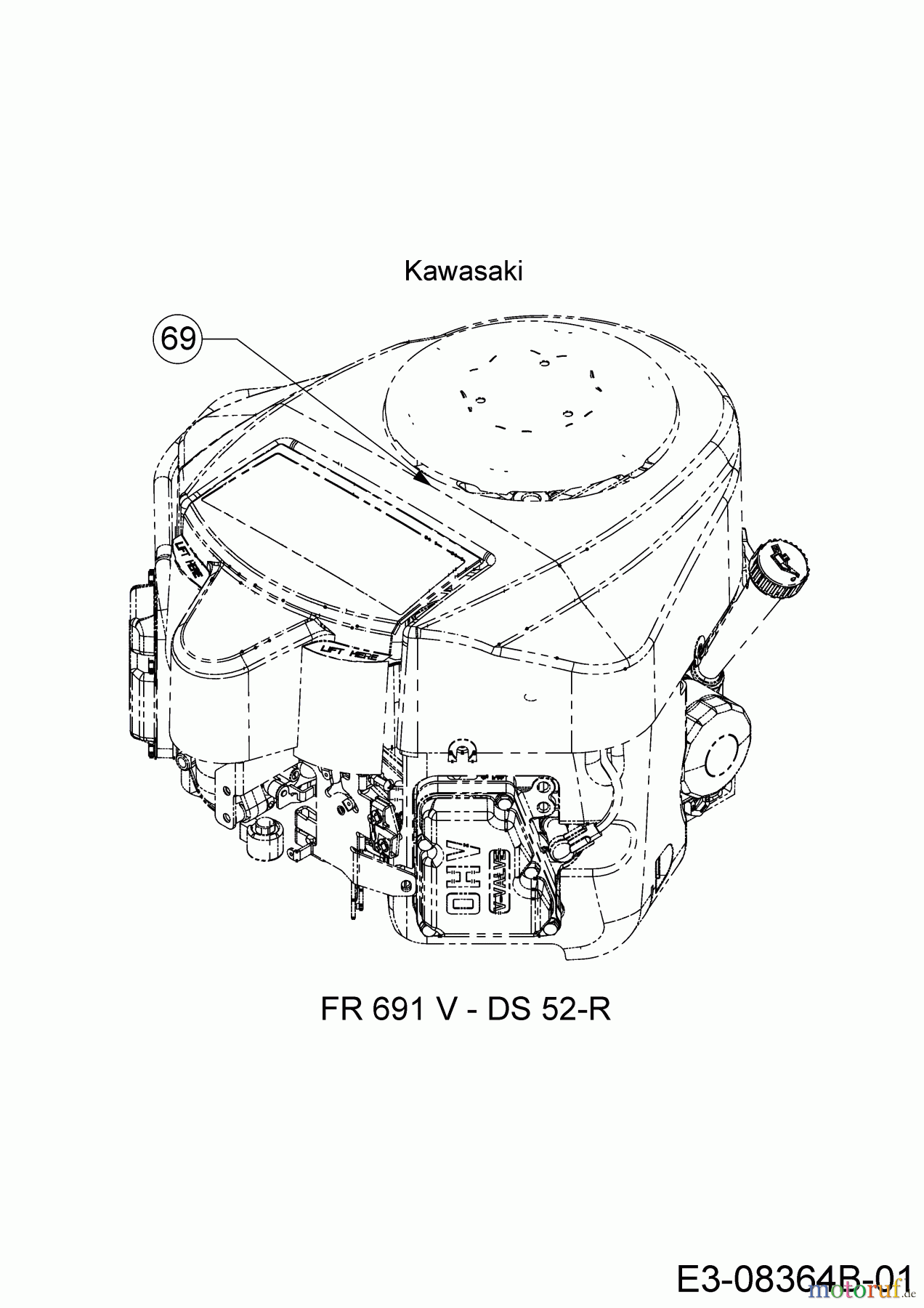  Cub Cadet Zero Turn XZ1 137 17CICACW603  (2019) Motor Kawasaki