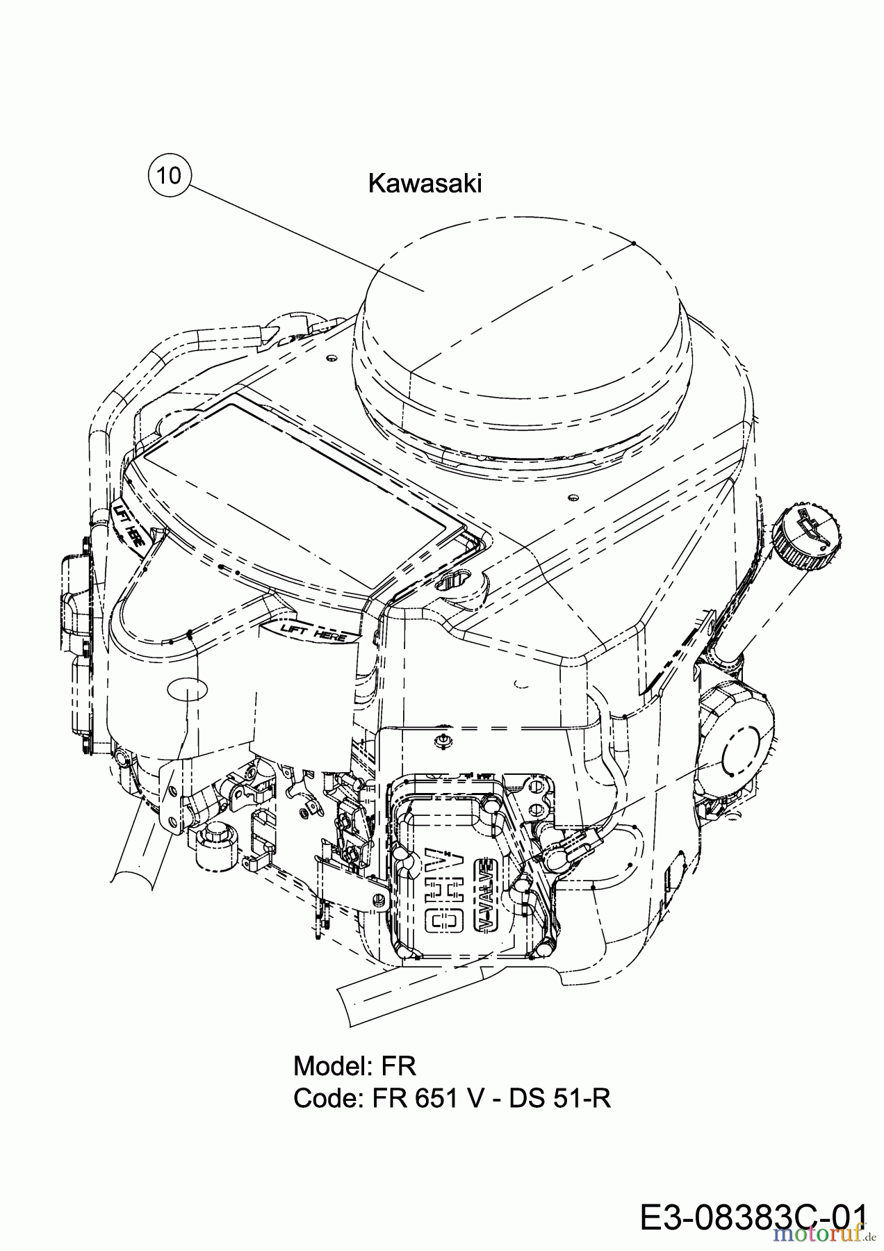  Cub Cadet Zero Turn XZ1 127 17CICACQ603  (2019) Motor Kawasaki bis 14.04.2019