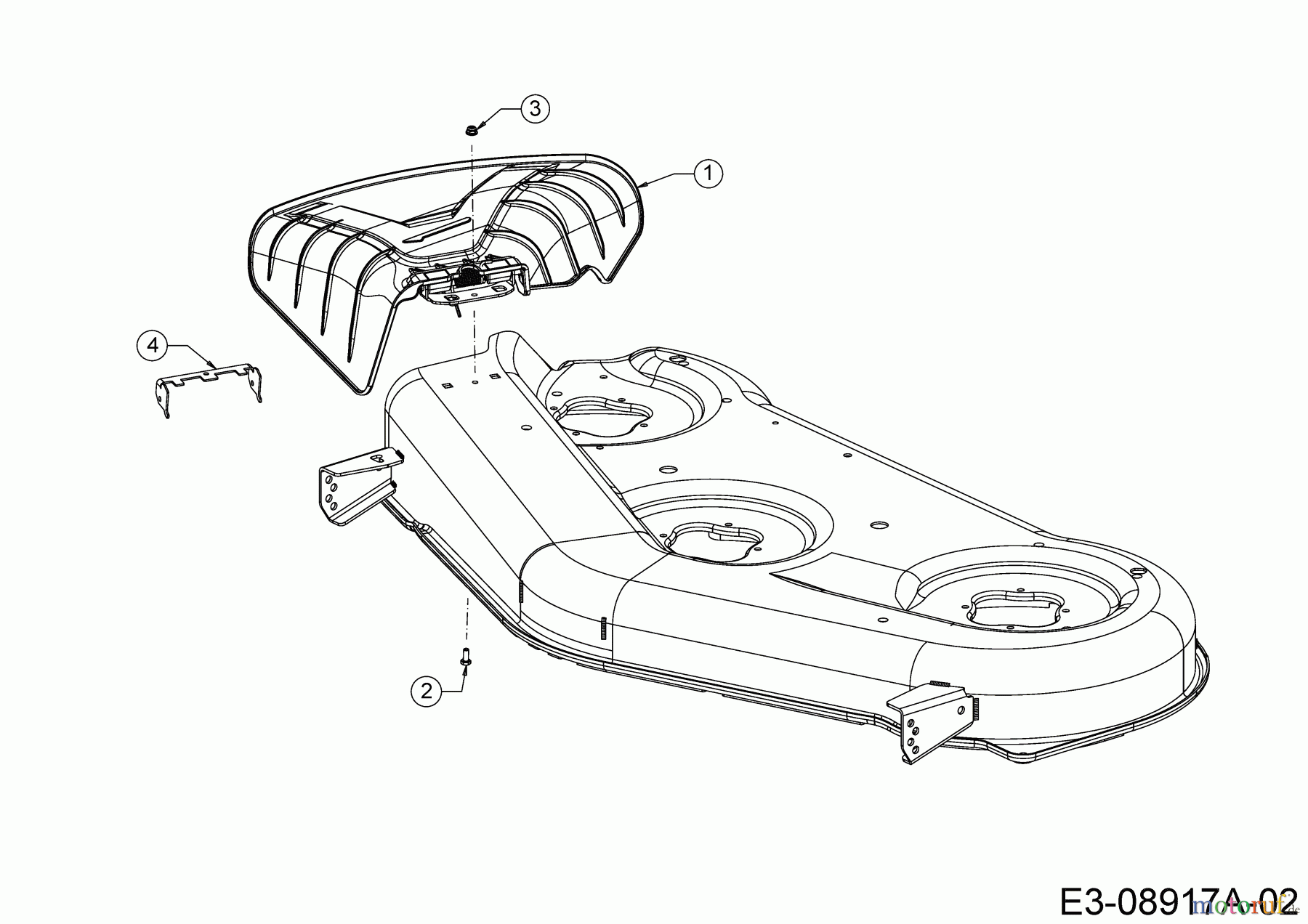  Cub Cadet Zero Turn XZ2 127 17AICBYQ603  (2020) Deflektor