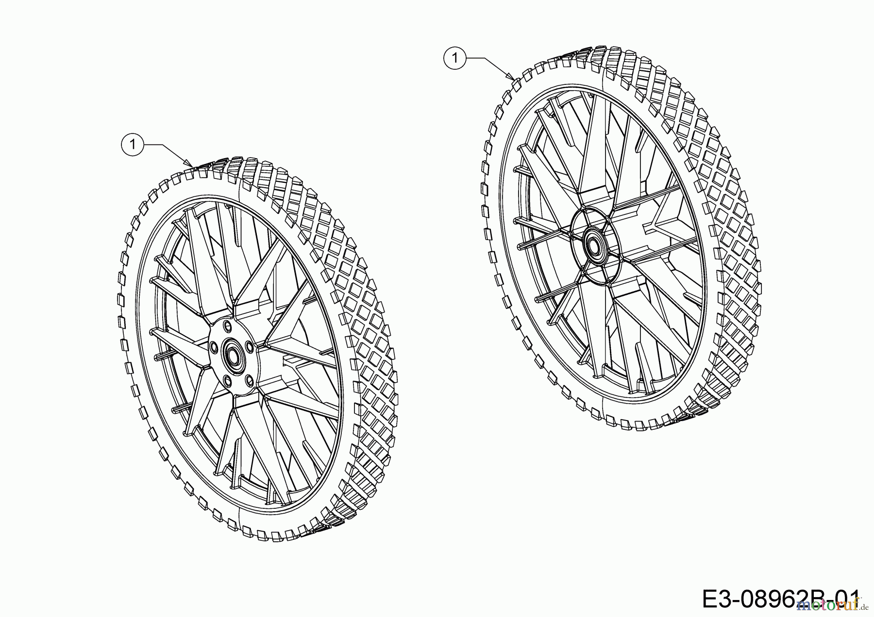  Cub Cadet Motorfadenmäher LC3 DP56 25B-262E603 (2020) Räder