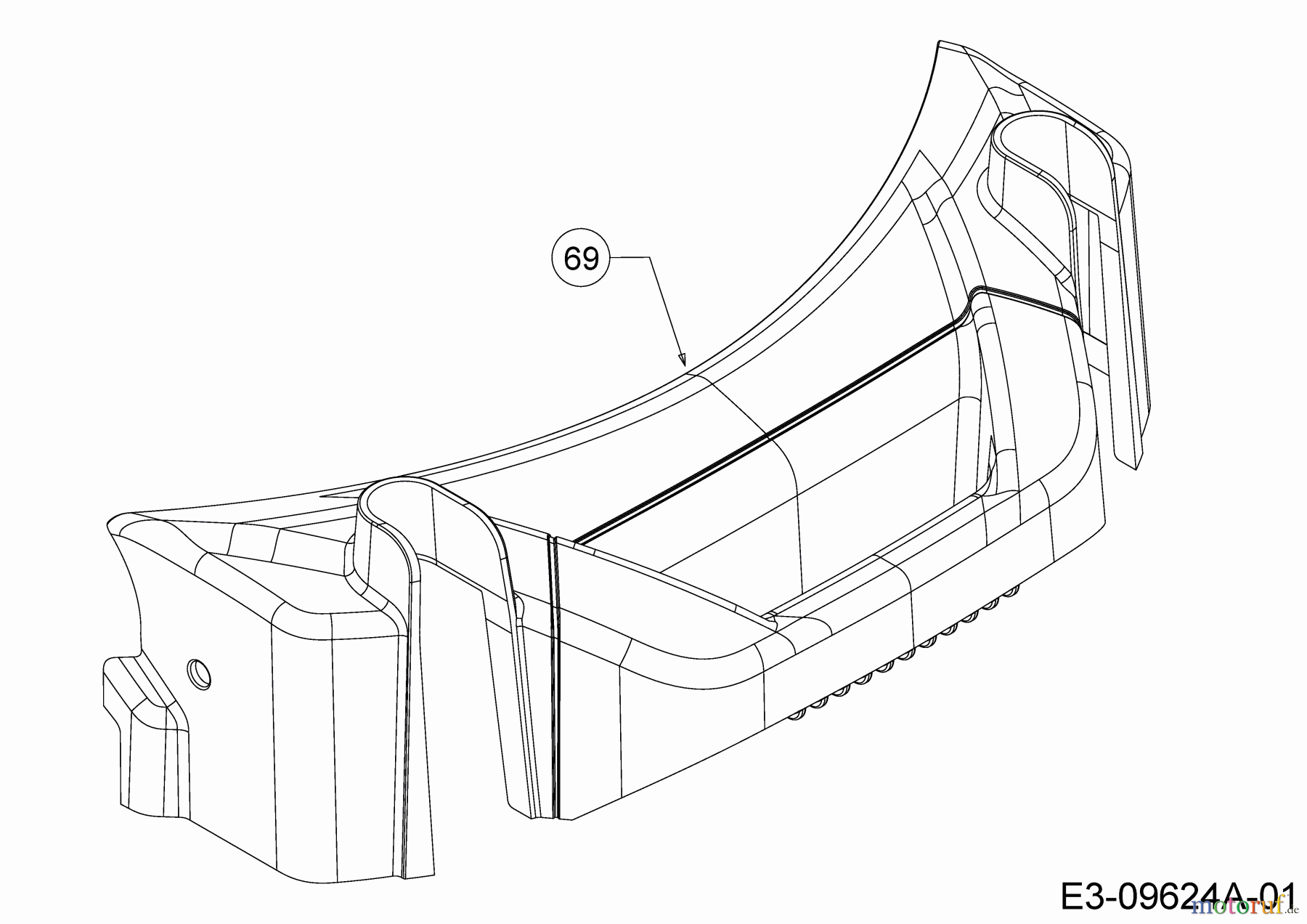  Cub Cadet Motormäher mit Antrieb LM3 ER53 12AQC6J4603   (2019) Abdeckung Vorderachse