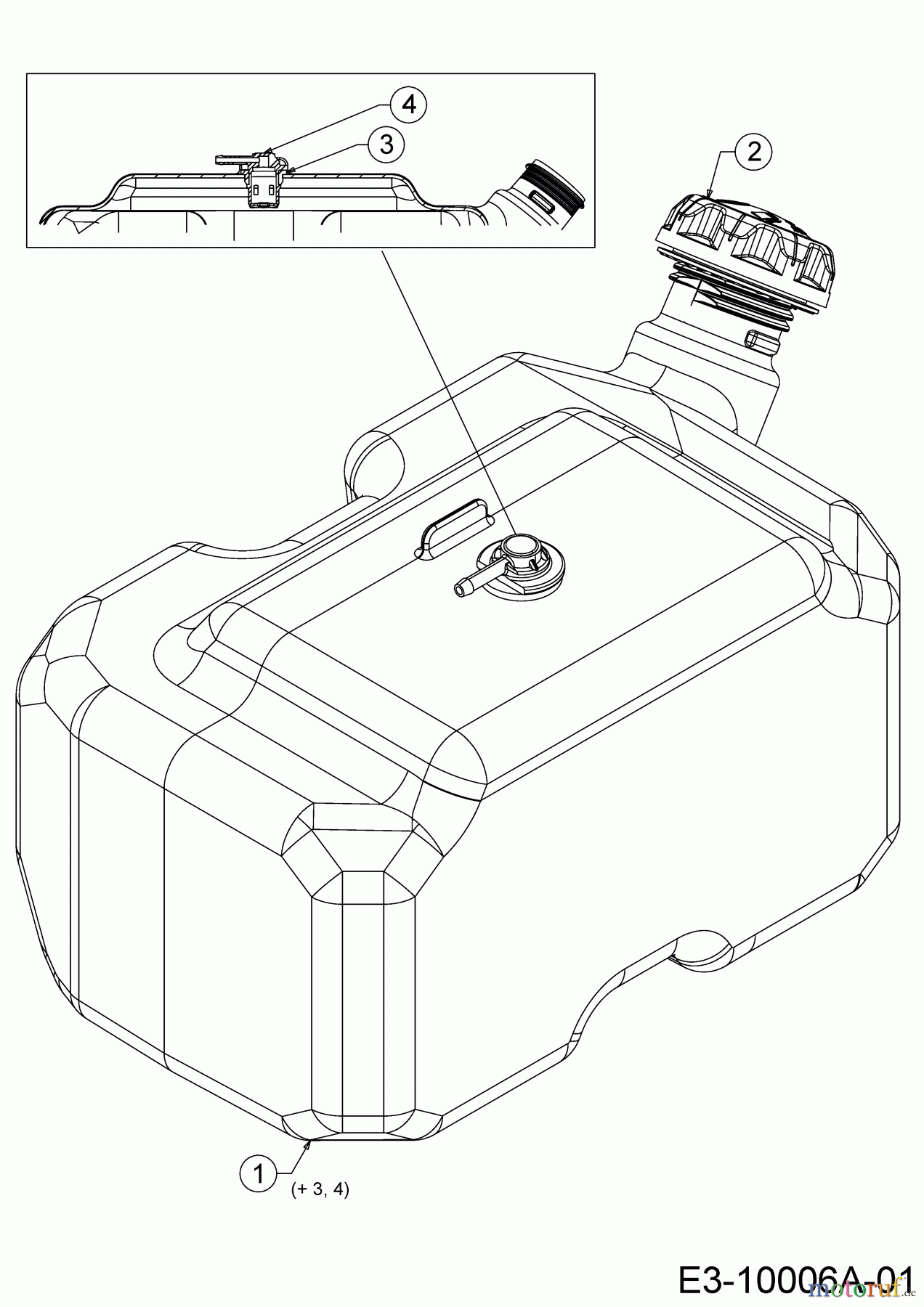  Cub Cadet Rasentraktoren XT1 OR106 13C8A1CR603  (2020) Tank