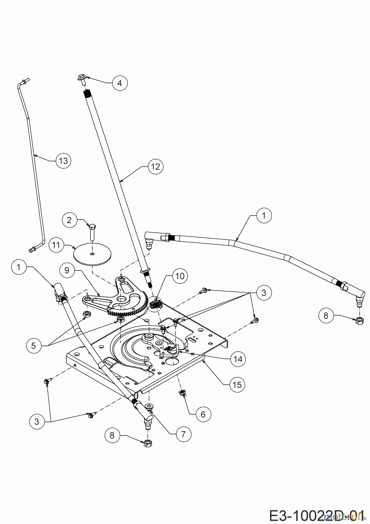  Cub Cadet E-Rasentraktoren XT2 ES107 33ABA7CS603 (2020) Lenkung