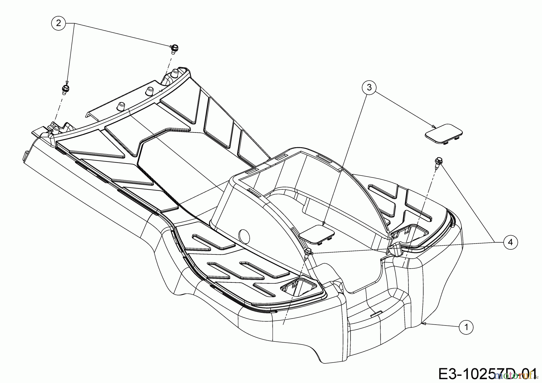  Cub Cadet E-Rasentraktoren LR2 ES76 33AA27JD603 (2020) Trittbrett