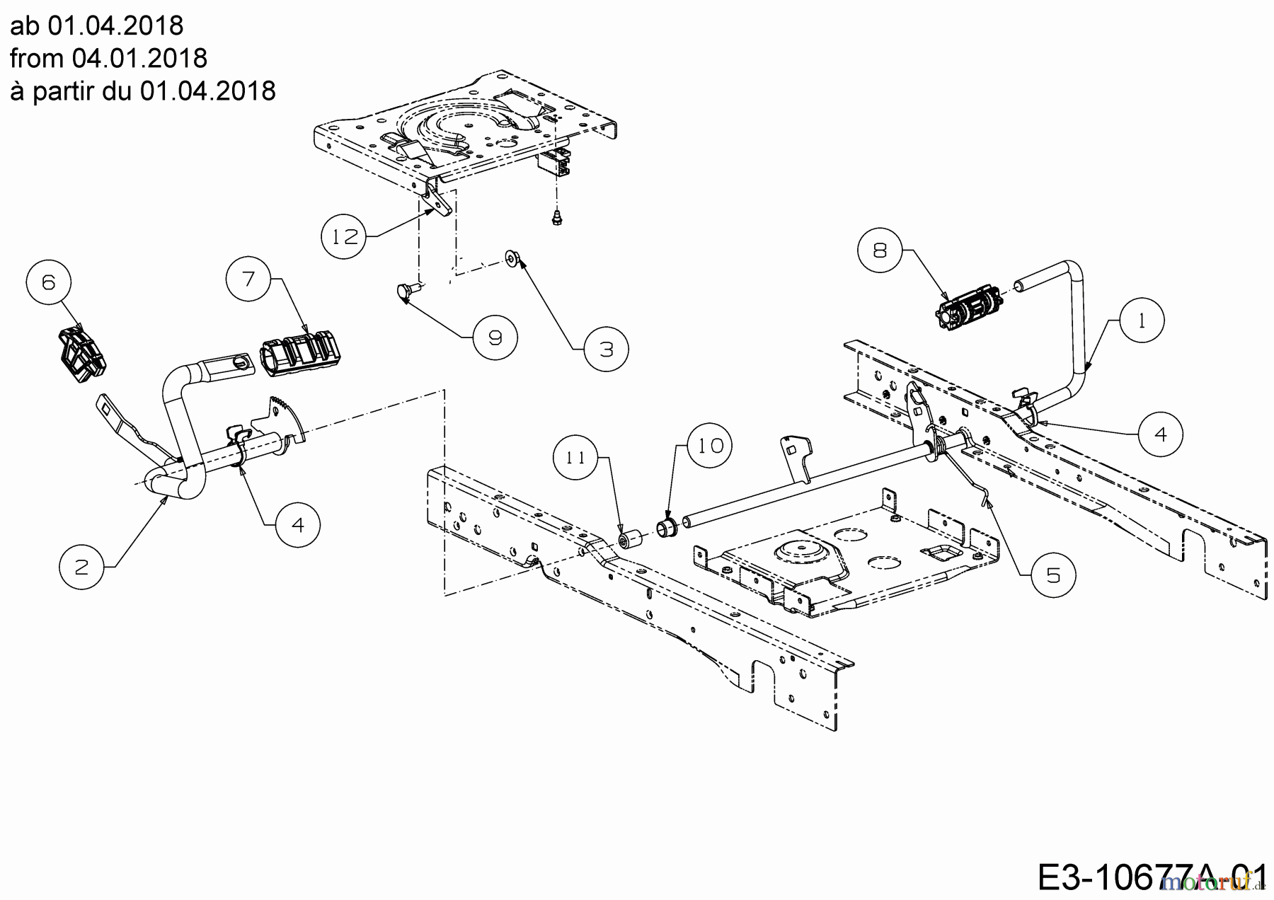 Cub Cadet Rasentraktoren XT2 PS117 13BGA1CT603  (2019) Pedale ab 01.04.2018