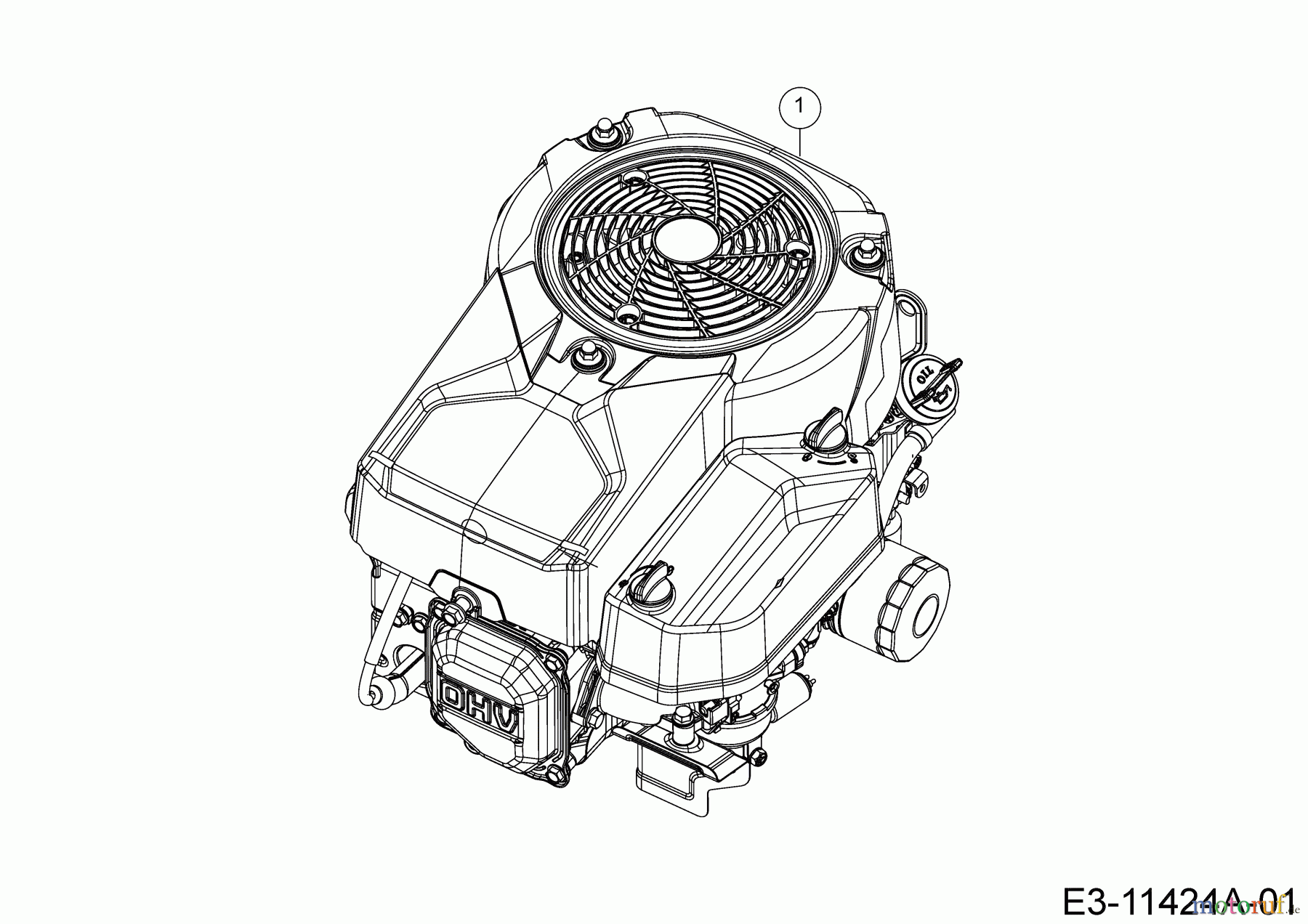  Cub Cadet Rasentraktoren LT1 NR76 13A776DC603  (2019) Motor