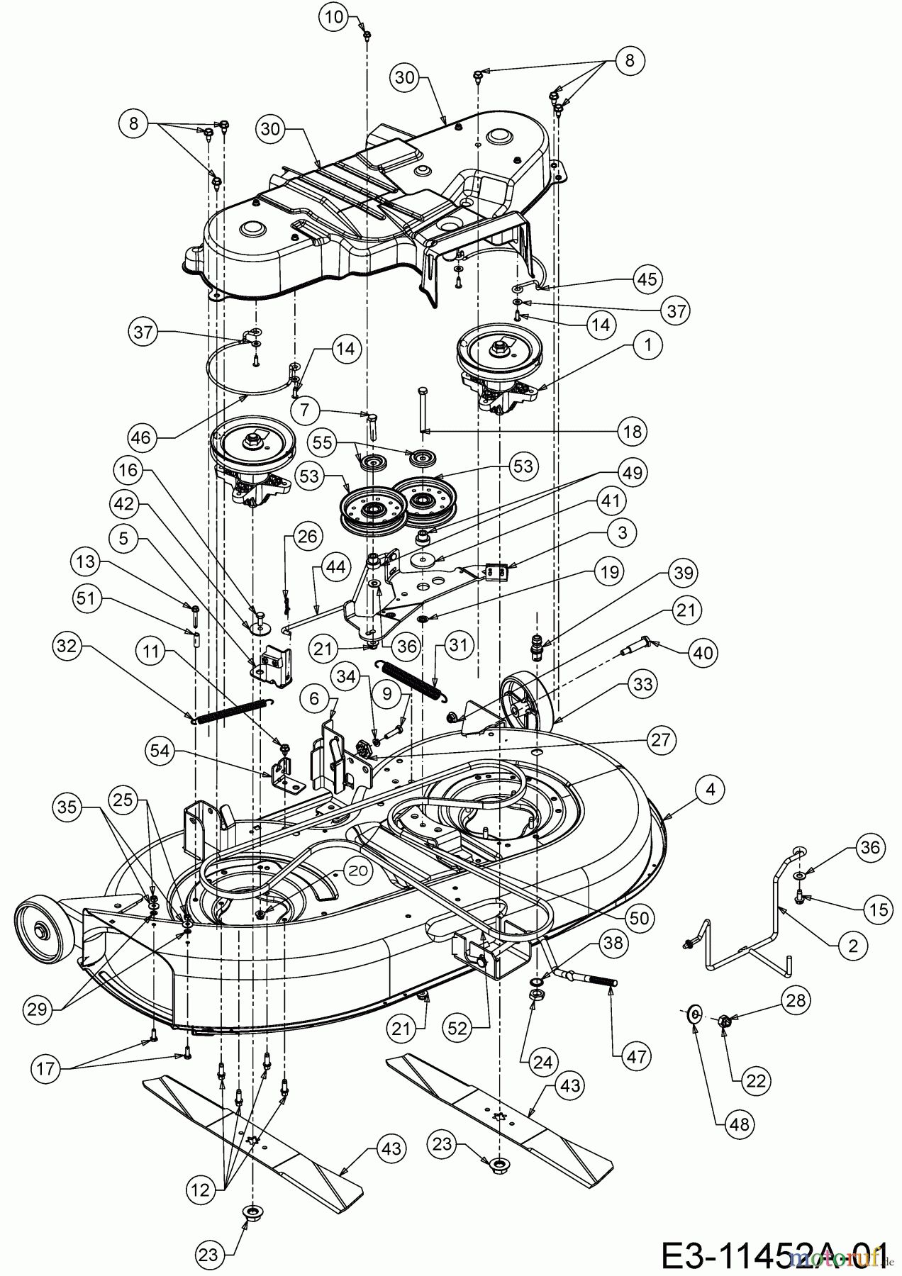  Cub Cadet Rasentraktoren LT3 PS107K 13AV79DG603  (2020) Mähwerk G (42