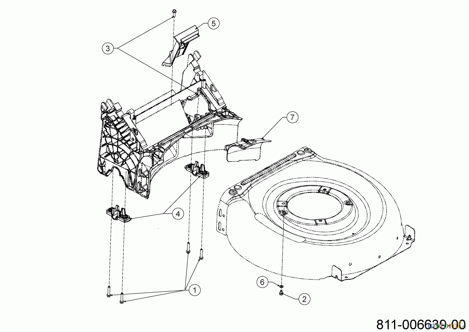  Cub Cadet Motormäher LM1 DP53 11E-PTKC603 (2023) Achslager