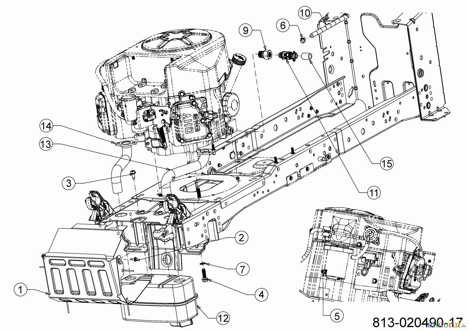  Cub Cadet Rasentraktoren XT2 PS107 13CGA1CS603 (2021) Motorzubehör