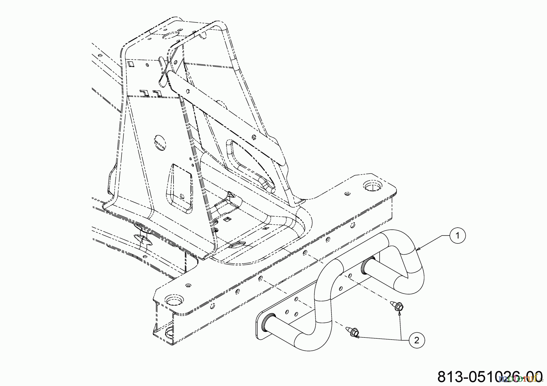  Cub Cadet E-Rasentraktoren LR2 ES76 33BA27JD603 (2023) Stoßstange