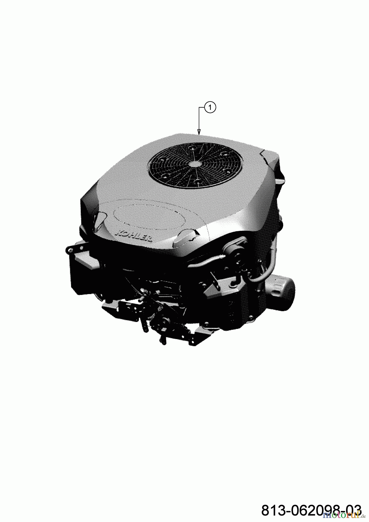  Cub Cadet Rasentraktoren XT1 LT50 FAB 13AQA1CL056 (2022) Motor Kohler