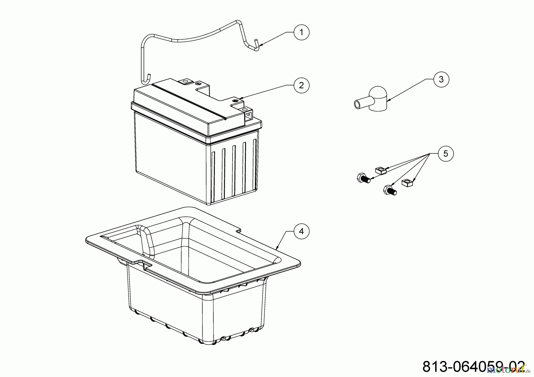  Cub Cadet Rasentraktoren LT3 PS107 13AJ78BS603 (2023) Batterie