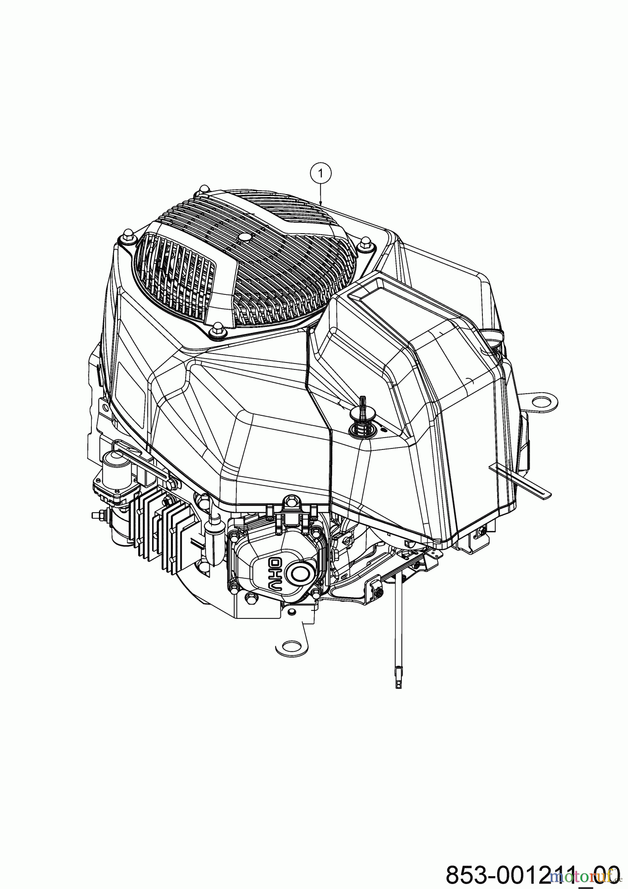  Cub Cadet Zero Turn XZ2  107I 17BWCBYS603 (2021) Motor