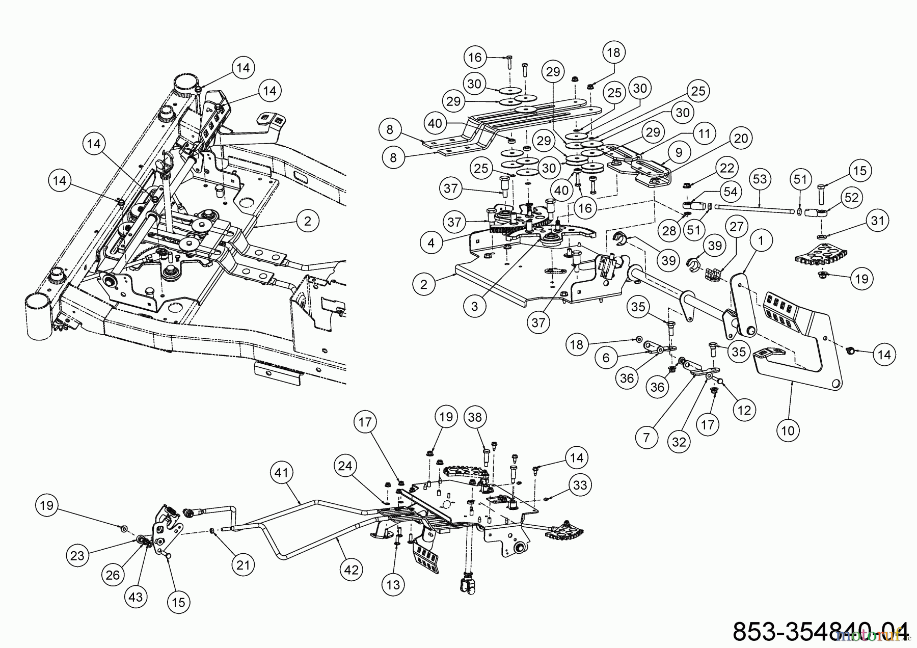  Cub Cadet Zero Turn XZ6 S107 17AAGBYE603 (2023) Lenkung