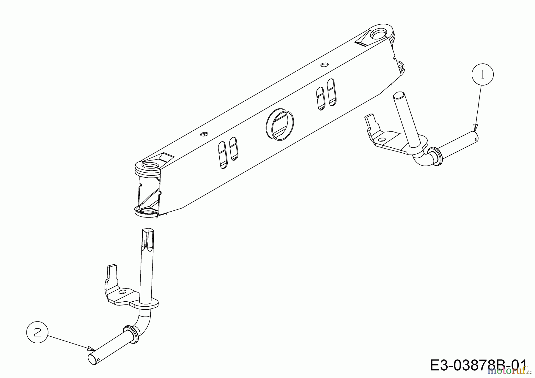  Cub Cadet Rasentraktoren LT1 NS96 13BB76DF603 (2021) Achsschenkel