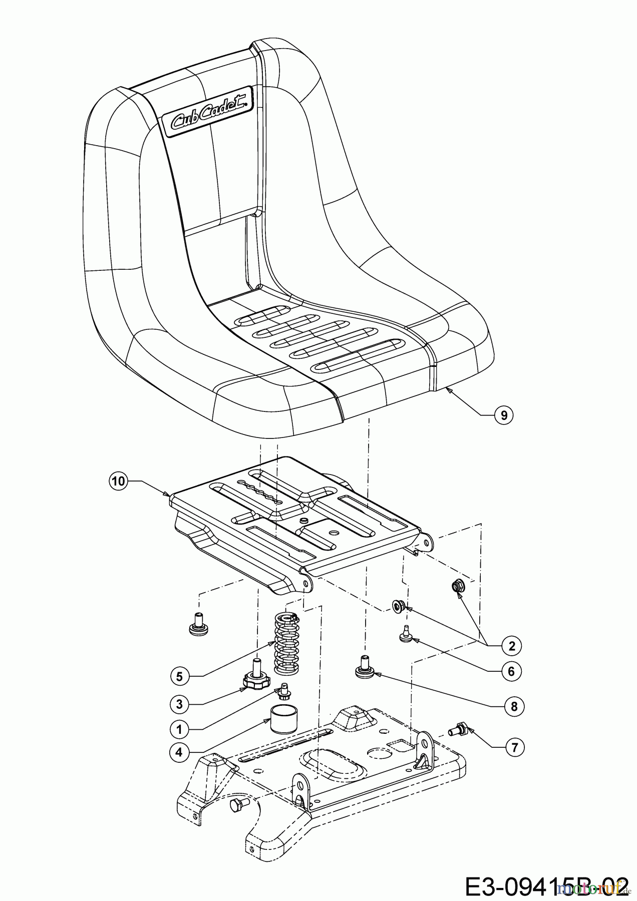  Cub Cadet E-Rasentraktoren LR2 ES76 33AA27JD603 (2020) Sitz ab 29.02.2020