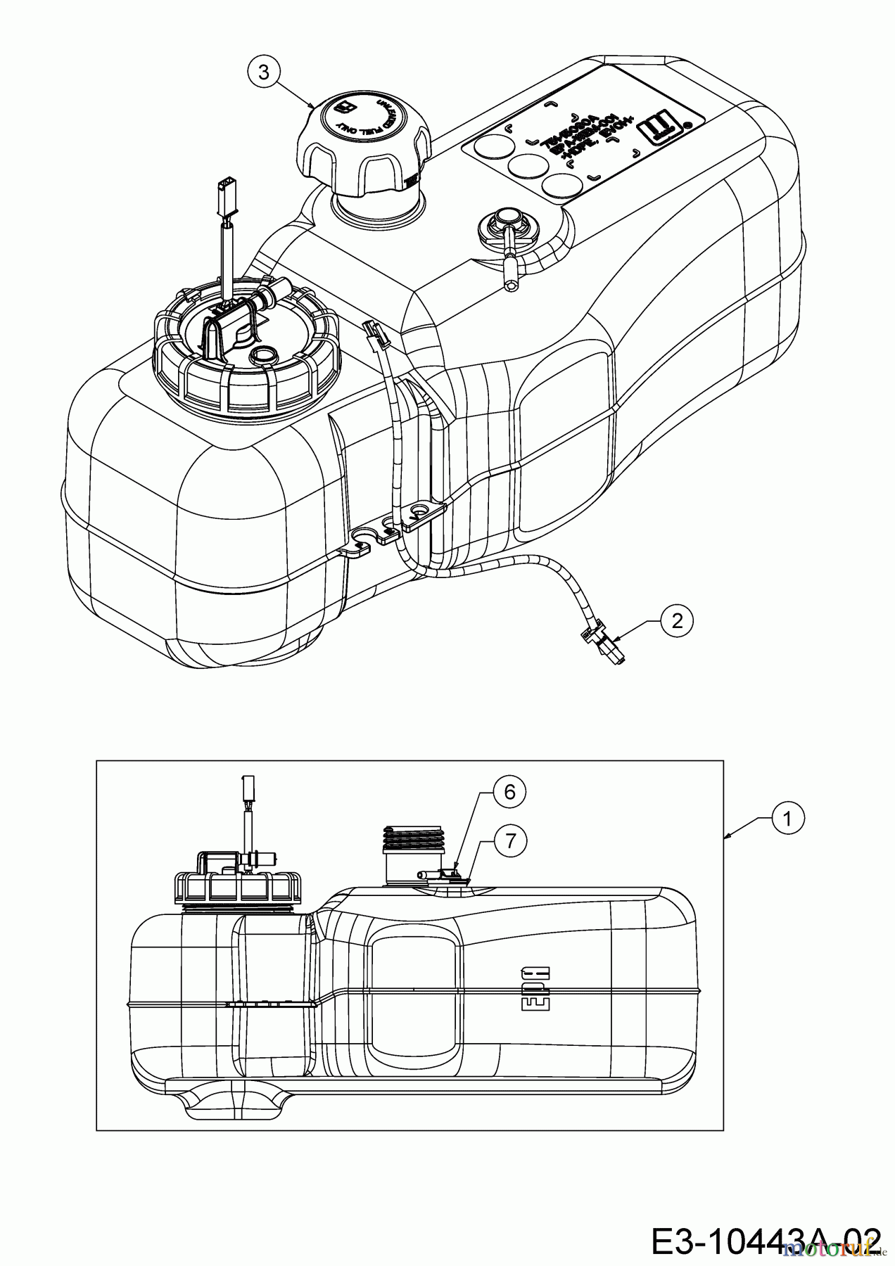  Cub Cadet Zero Turn XZ2  107I 17BWCBYS603 (2021) Tank