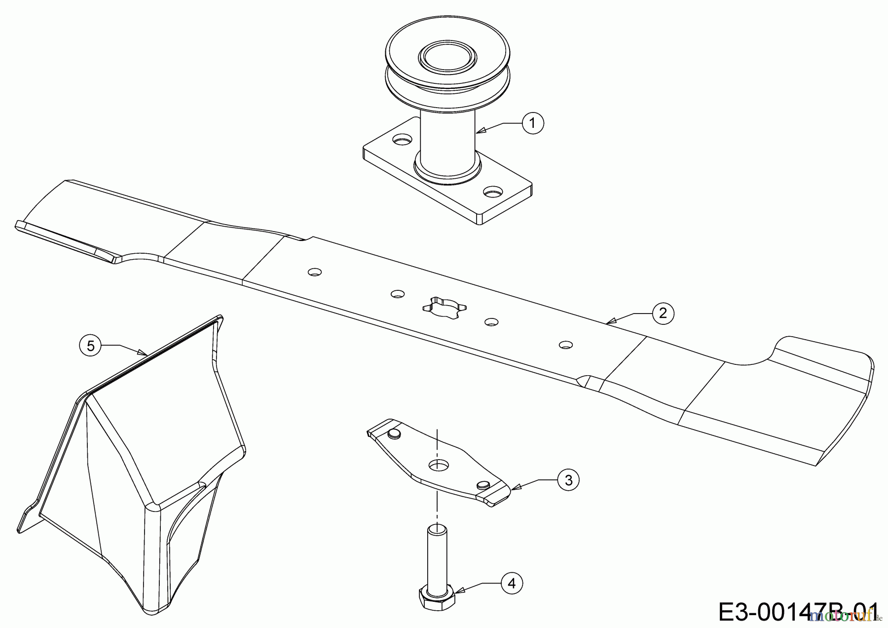  Wolf-Garten Motormäher mit Antrieb Expert 53 BA V HW 12ABPV5L650 (2020) Messer, Messeraufnahme, Mulchstopfen