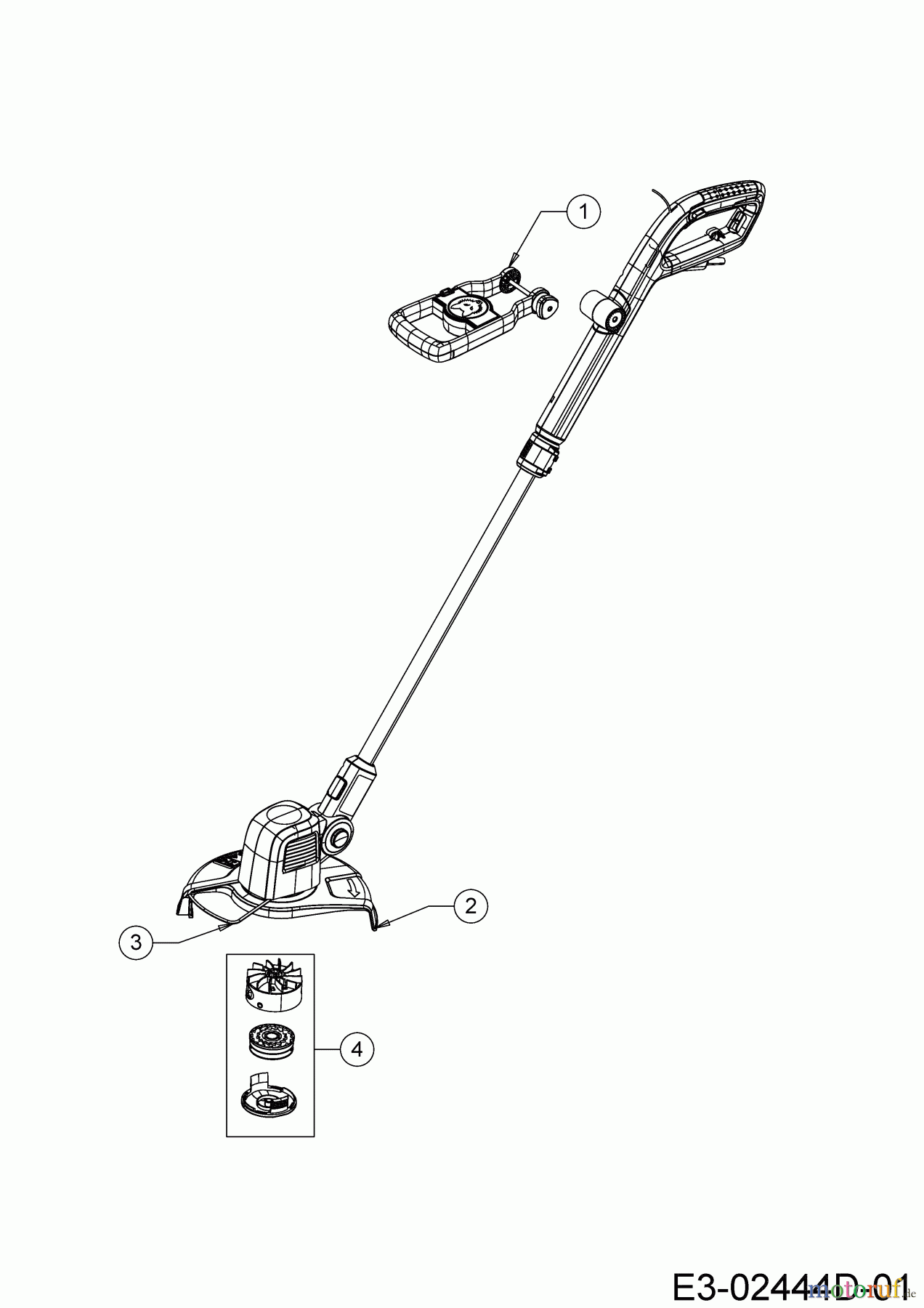  Wolf-Garten Elektrotrimmer LYCOS E/400 T 41AE4TDT650 (2020) Grundgerät