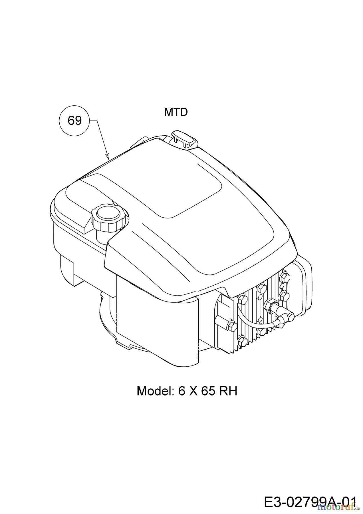  Wolf-Garten Motormäher mit Antrieb ST 4600 AHWES 12BETRS7650  (2019) Motor MTD