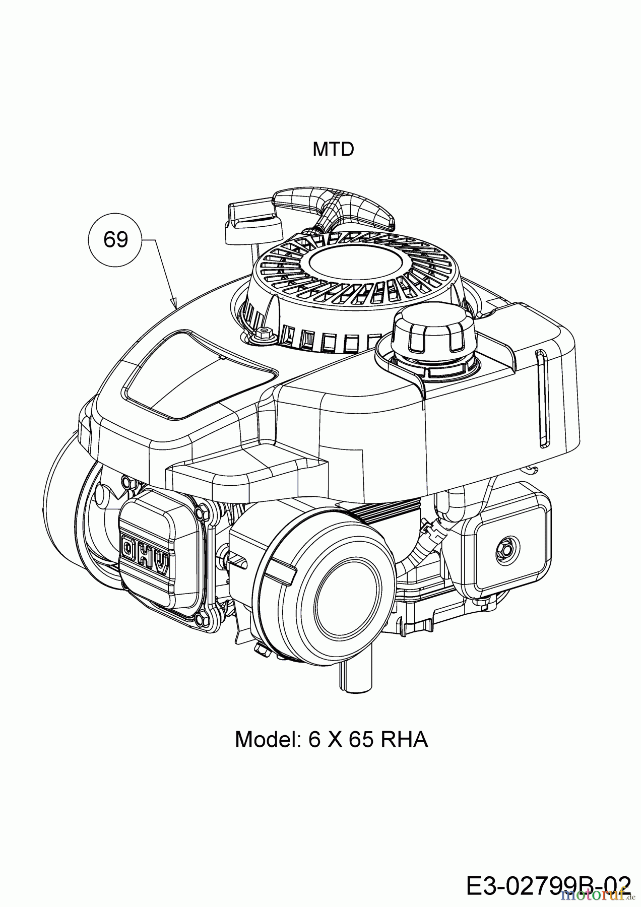  Wolf-Garten Motormäher mit Antrieb Expert 460 AE 12AETUS7650  (2017) Motor MTD