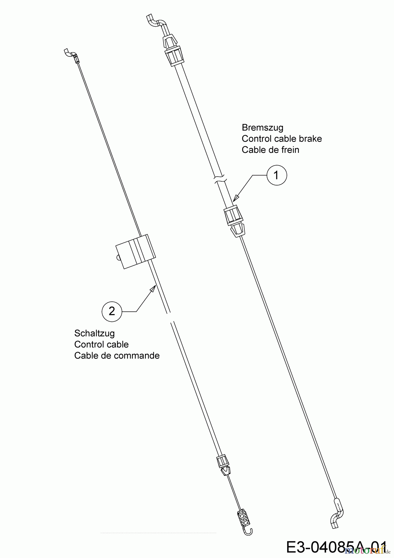  Wolf-Garten Motormäher mit Antrieb Expert 530 A 12C-PUKC650 (2020) Bowdenzüge