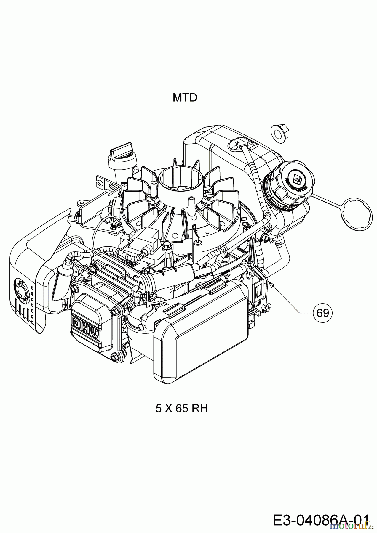  Wolf-Garten Motormäher Expert 460 11A-TUKC650  (2015) Motor MTD