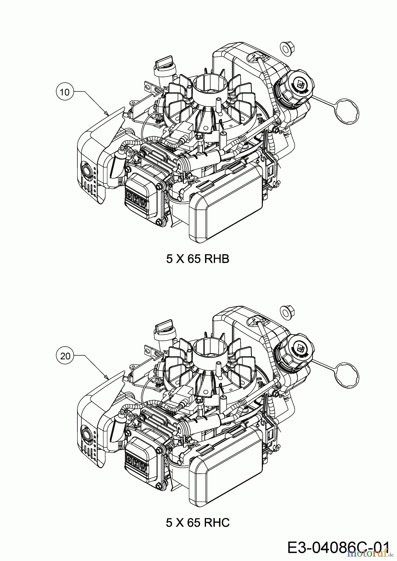  Wolf-Garten Motormäher mit Antrieb A 5300 A 12B-POKC650 (2019) Motor